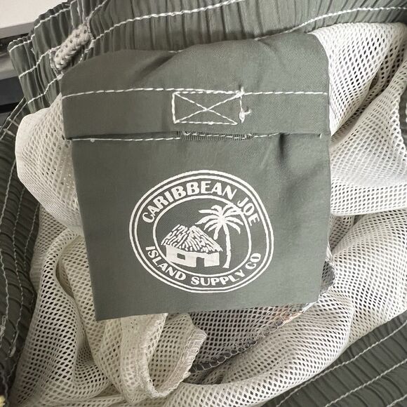 Caribbean Joe Graphic Hawaii Print Swim Trunks Size Large - Picture 7 of 7